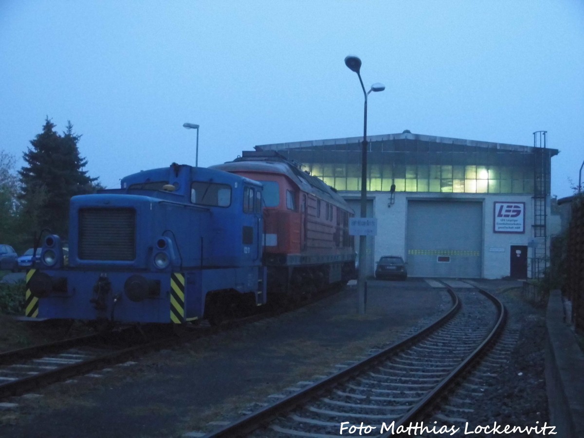 ex Biokraftwerkslok V15.XX auf dem LEG Gelnde in Delitzsch am 8.10.15