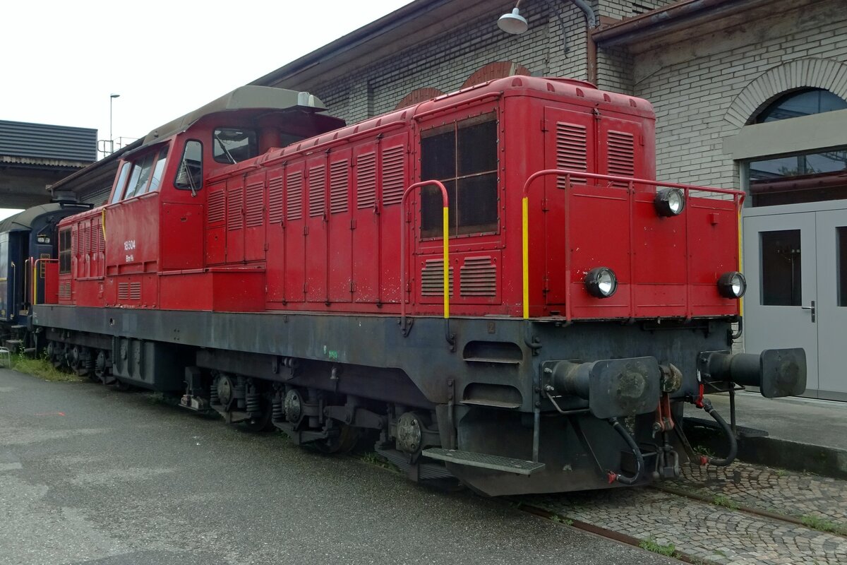Ex-SBB 18504 steht am 25 Mai 2019 ins Bw von Brugg AG.
