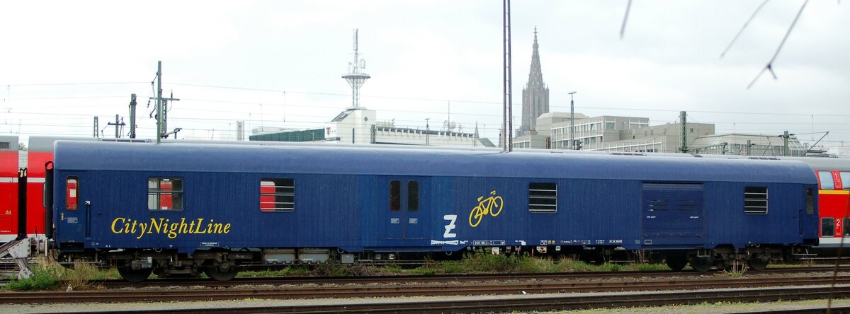Fahrradwagen der CityNight Linie in Z-Stellung in Ulm am 16.04.2009.