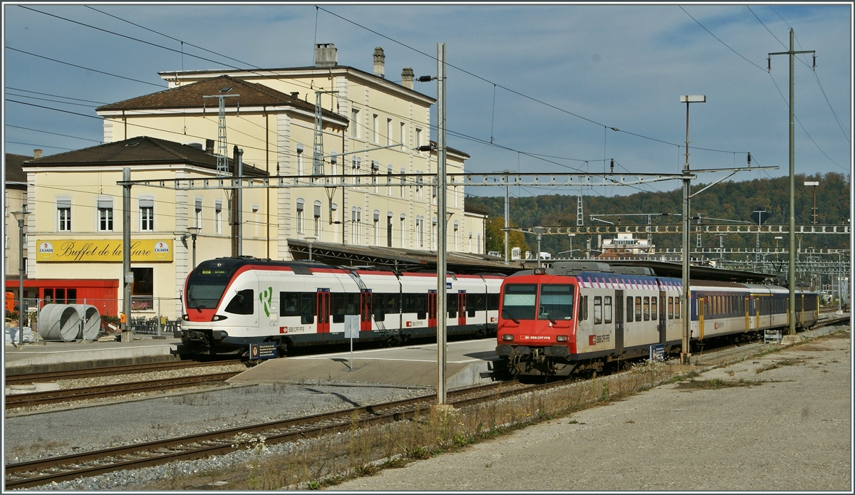 Flirt und NPZ in Porrentruy.
18.10.2012