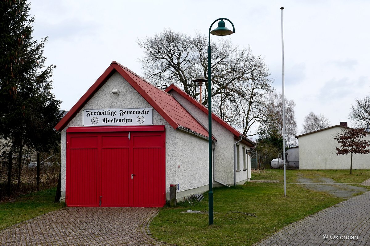 Freiwillige Feuerwehr Rockenthin, gegründet 1933. 