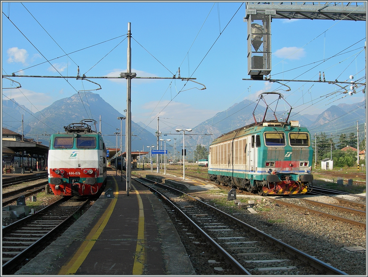 FS 444 076 und 633 225 in Domodossola.
10. Sept.- 2014