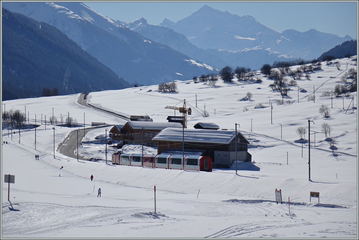 Glacier Express Impressionen bei Mnster...
GEX 903 am 20. Fe.b 2014