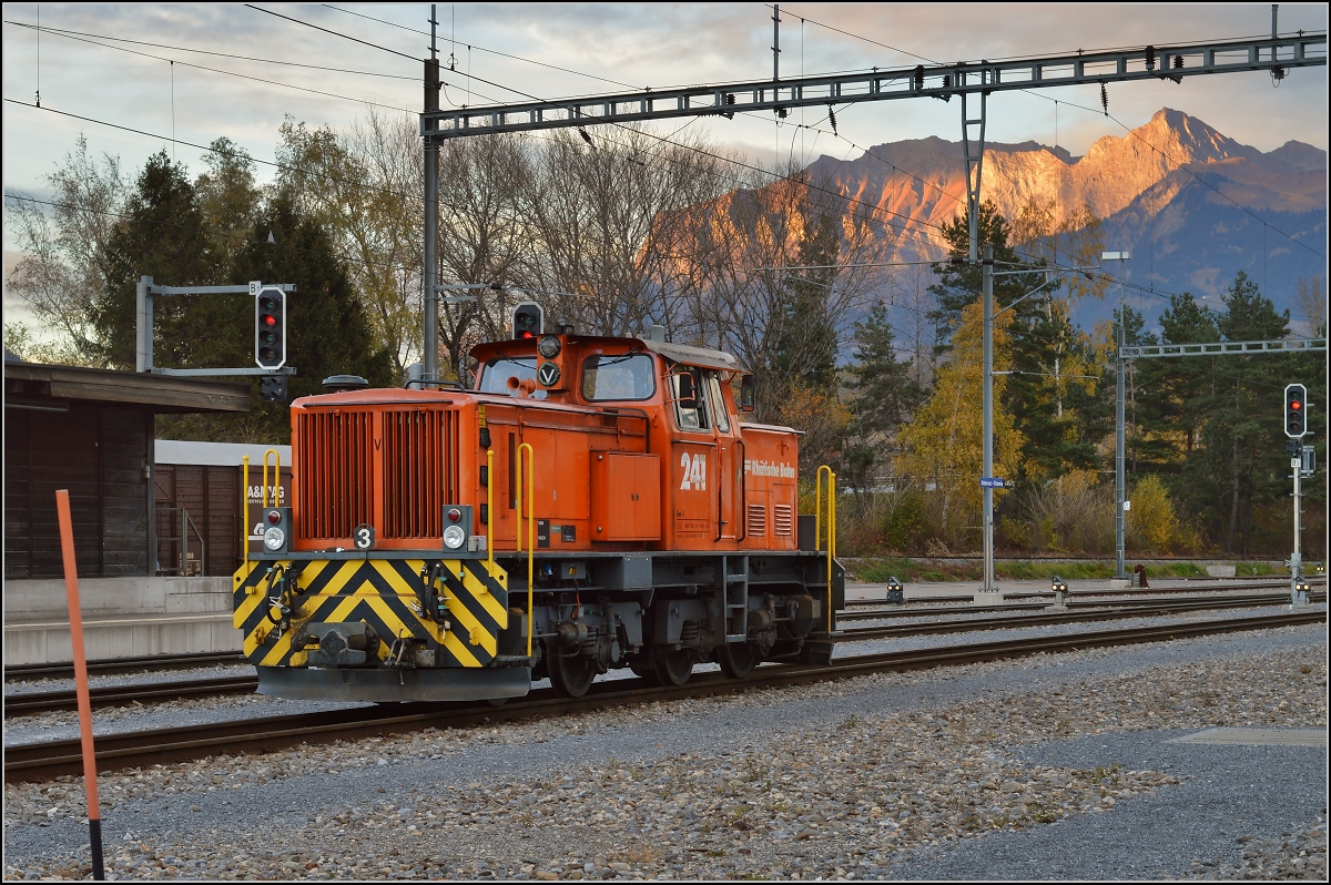 Gm 4/4 241 in Untervaz. November 2015.