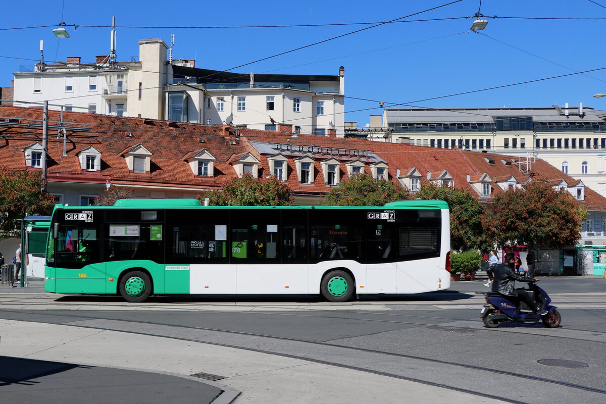 Graz Linien - Nr. 105/G 396 SG - Mercedes am 19. September 2025 in Graz (Aufnahme: Martin Beyer)