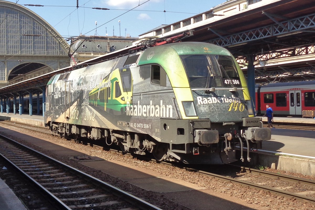 GySEV 470 504 lauft am 10 September 2018 um in Budapest-Keleti.