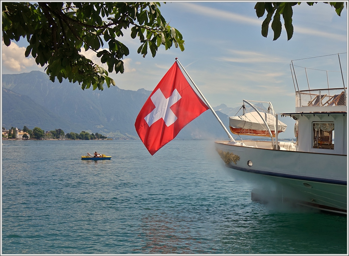 Hafenszene in Vevey.
(26.06.2015)