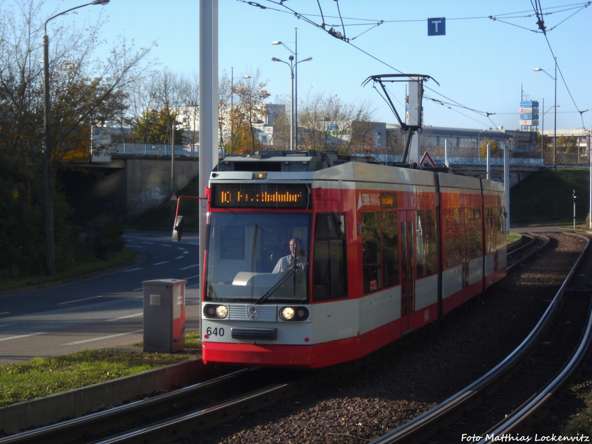 HAVAG Wagen 640 als Linie 10 mit ziel Hauptbahnhof kurz vor der Haltestelle Rennbahnkreuz am 8.11.14