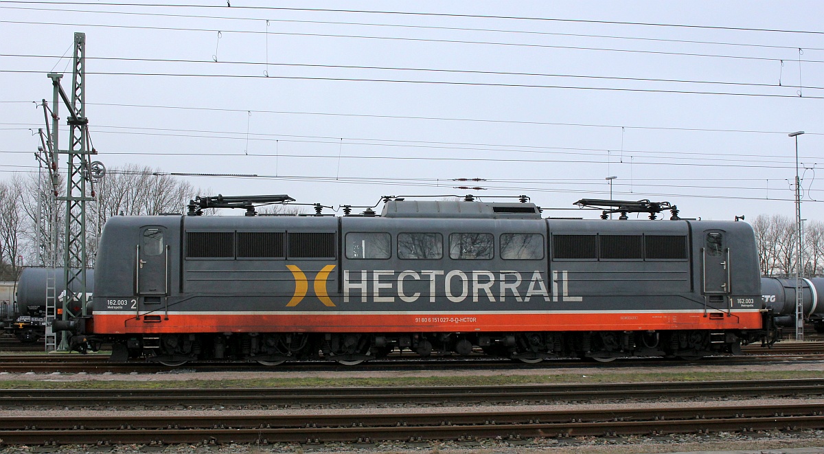 Hectorrail 162.003  Metropolis  oder 151 027-0(REV/NNR 9/24.11.16) Hohe Schaar 29.01.2021