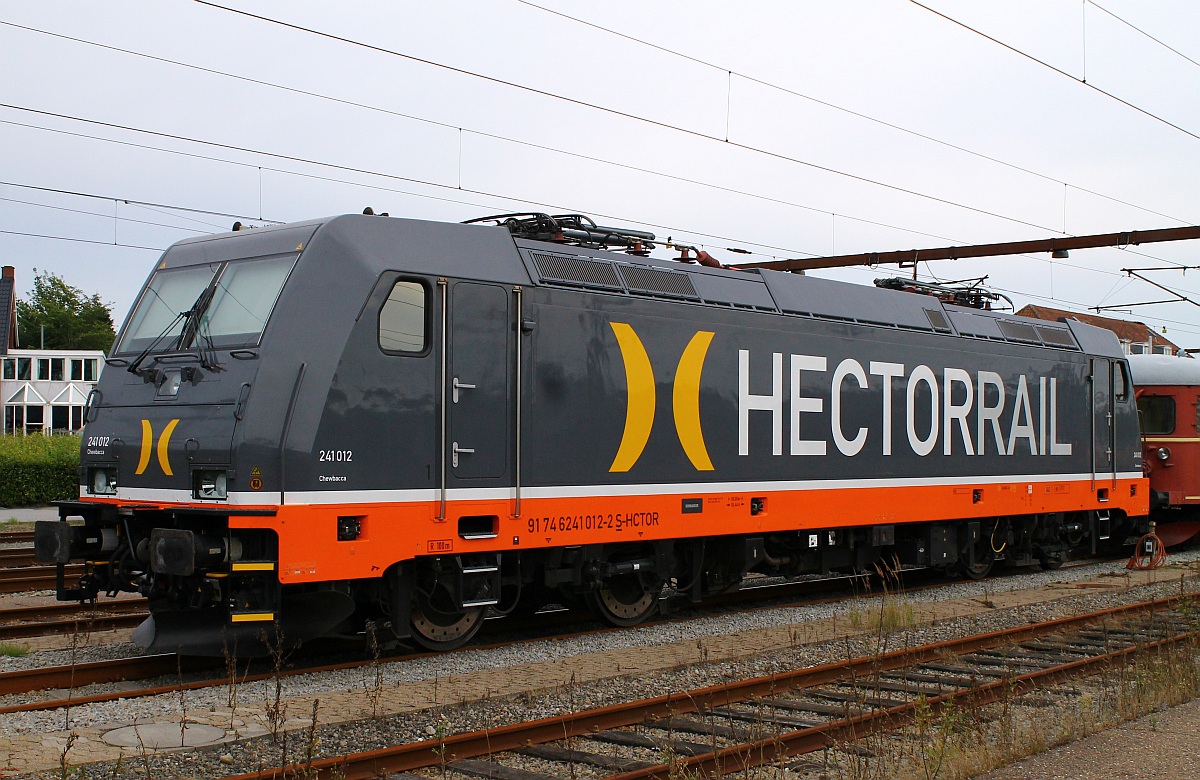 Hectorrail 241.012-2  Chewbacca  abgestellt im Pbf Padborg/DK. 15.08.2013