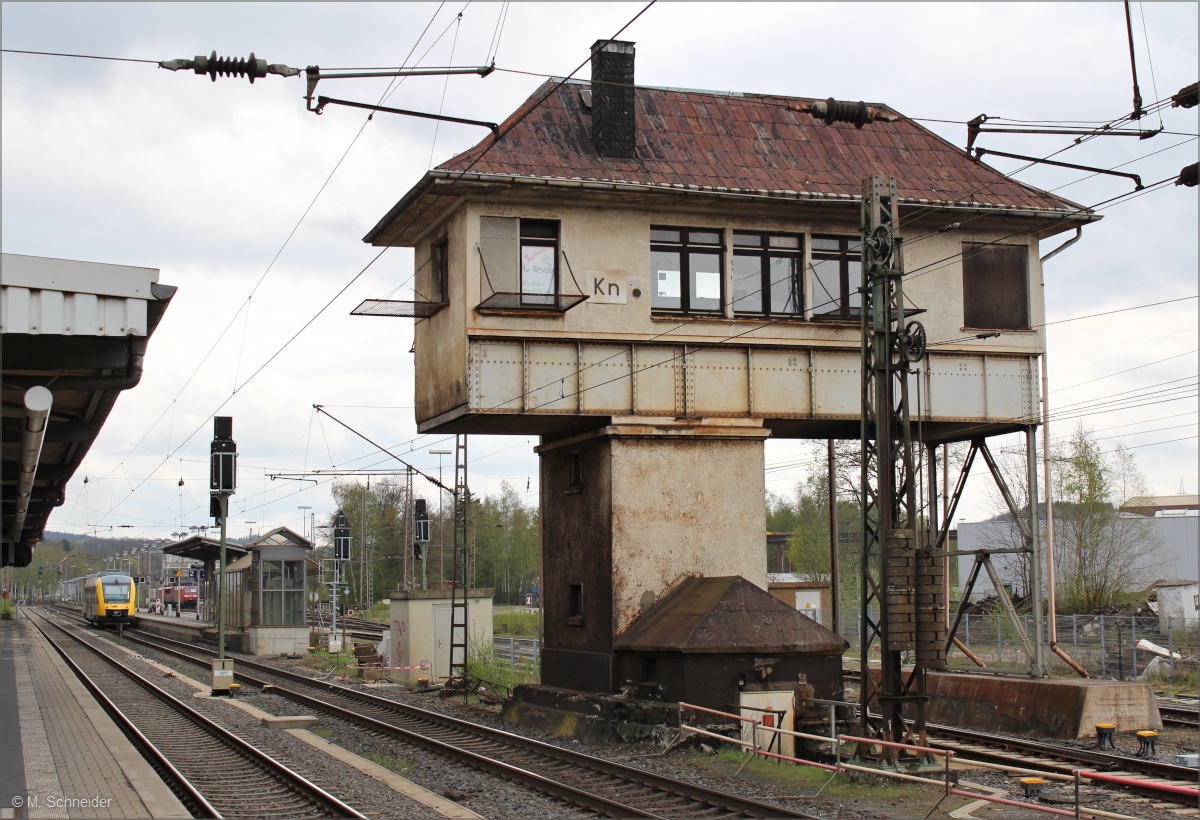 Heute ist der letzte Betriebstag von Kf und Kn in Kreuztal auf Grund der ESTW-Umstellung.(25.04.15)Viele Formsignale wurden schon abgebaut und so manch neues Lichtsignal war auch schon  in Betrieb 