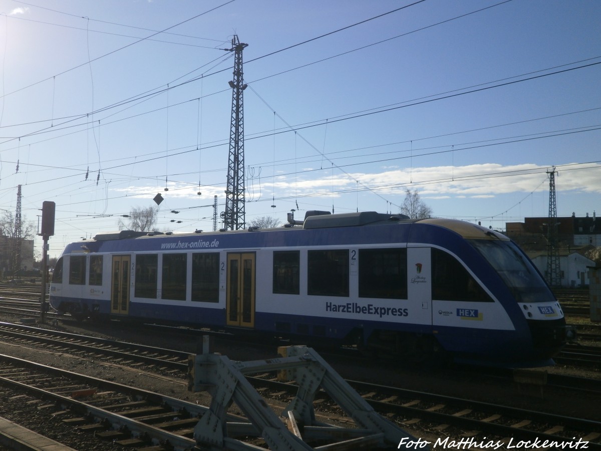 HEX VT 8XX abgestellt am Hallenser Hbf am 13.1.15