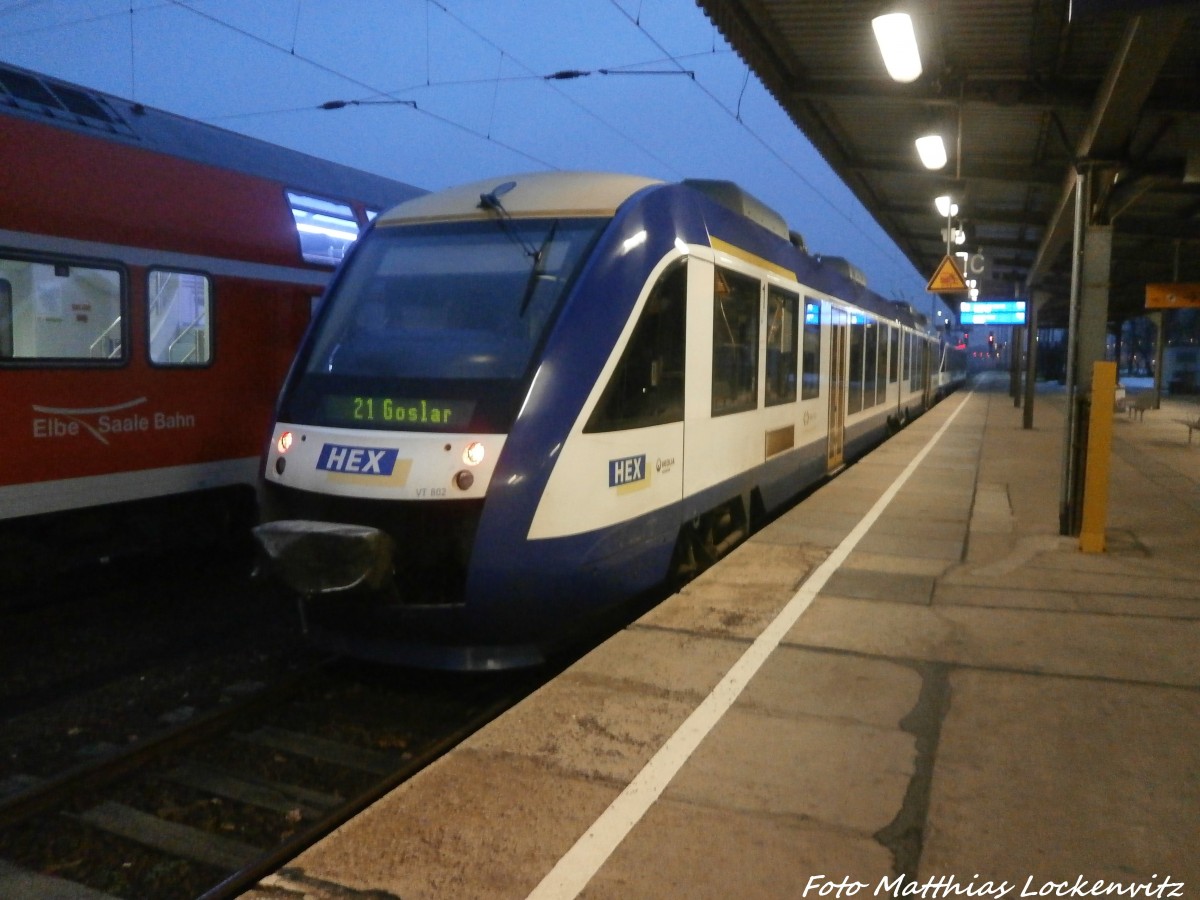 HEX VT 8XX und VT 802 im Madgeburger Hbf am 22.1.15