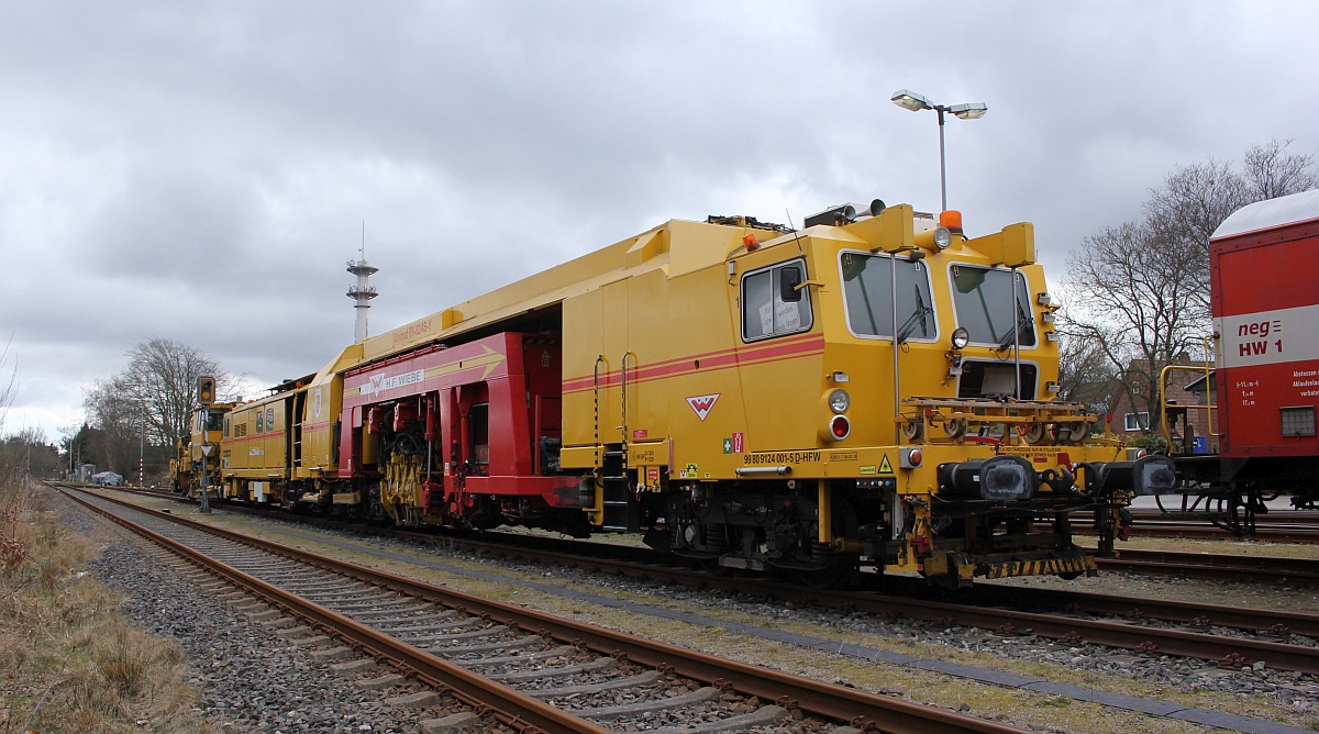 H.F Wiebe Stopfexpress 09-32/4S-Y 9980 9124 001-5 mit Wiebe 486/9980 9425 001-1 SSP110SW. Niebll 19.03.2021