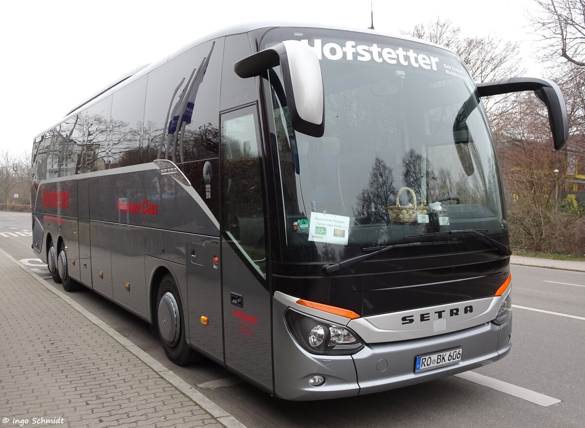 Hofstetter Bus- & Reisetouristik aus Bad Endorf | RO-BK 606 | Setra 516 HD | 19.03.2016 in Stuttgart