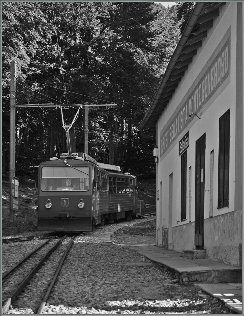 Ich denke, die bunte Monte Generoso Bahn macht auch in S/W ein gutes Bild.
Bella Vista, den 13. Sept. 2013 