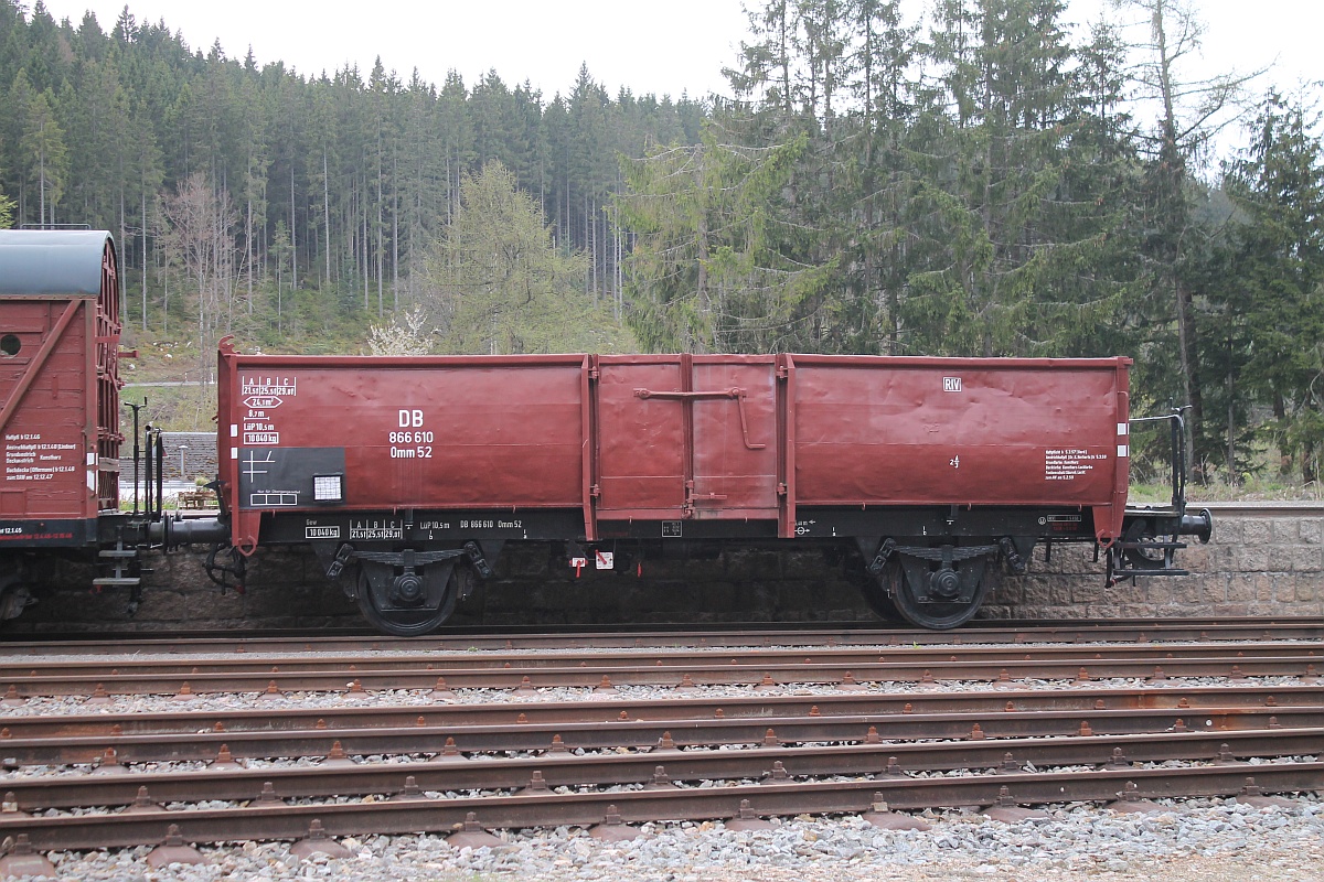 IG 3 Seenbahn offener Güterwagen Gattung Omm52 866 610 Seebrugg 09.05.2017