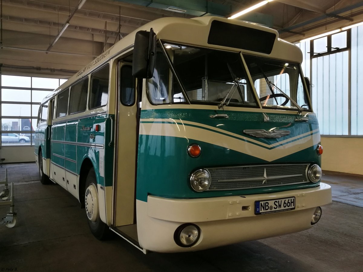 Ikarus 66 der Neubrandenburger Verkehrsbetriebe in Neubrandenburg.