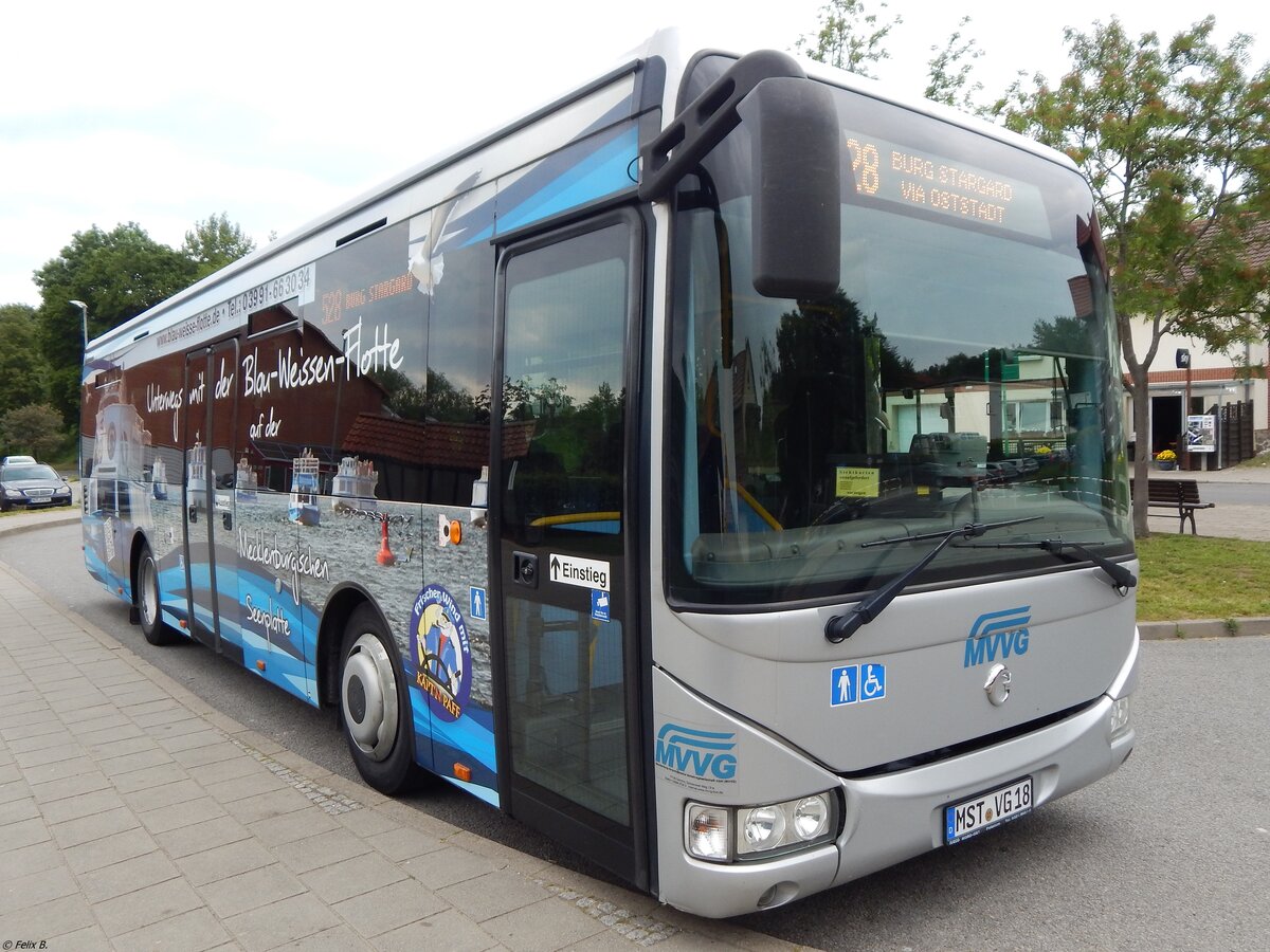 Irisbus Crossway der MVVG in Burg Stargard.