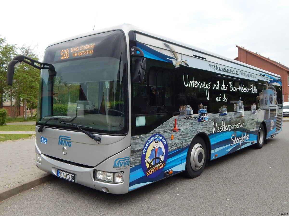 Irisbus Crossway der MVVG in Burg Stargard.