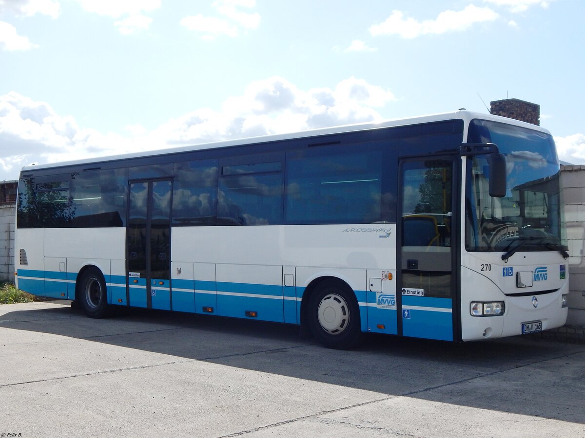 Irisbus Crossway der MVVG in Burg Stargard.