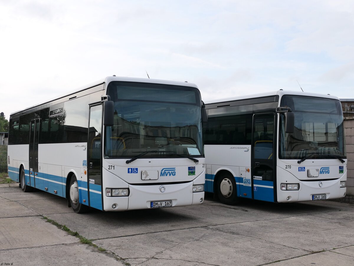 Irisbus Crossway der MVVG in Burg Stargard.