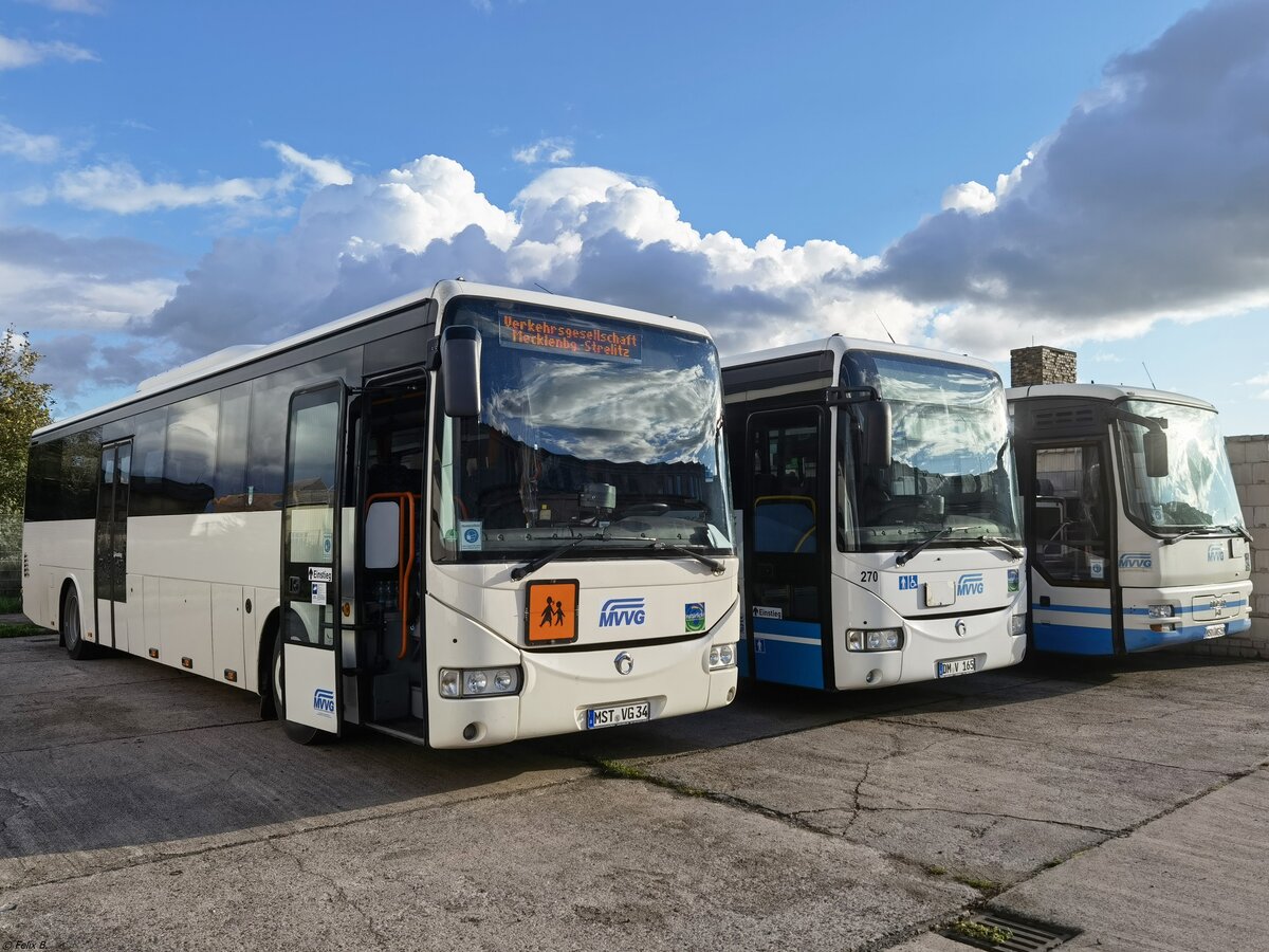 Irisbus Crossway der MVVG in Burg Stargard.