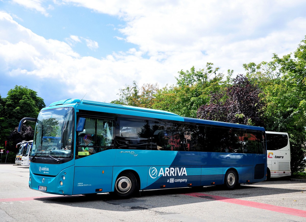 Irisbus Evadys von Arriva aus der CZ im Juni 2016 in Krems.