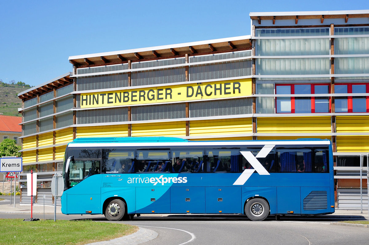 Irisbus Evadys HD von Arriva Express aus der SK in Krems gesehen.