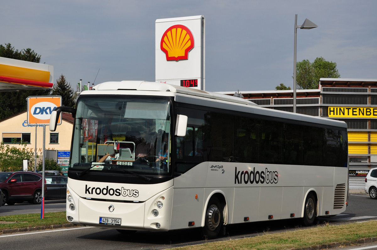 Irisbus Evadys von Krodos Reisen aus der CZ in Krems unterwegs.