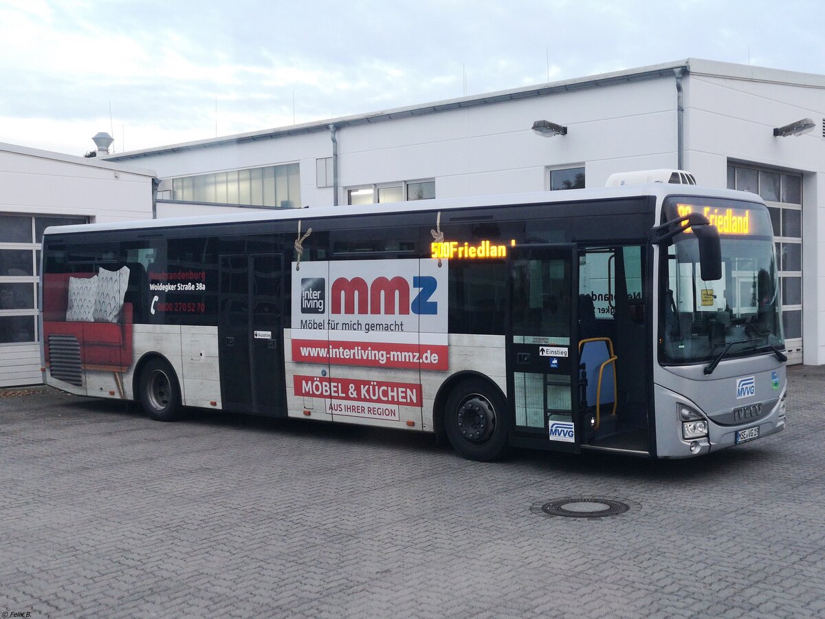 Iveco Crossway der MVVG in Friedland. 