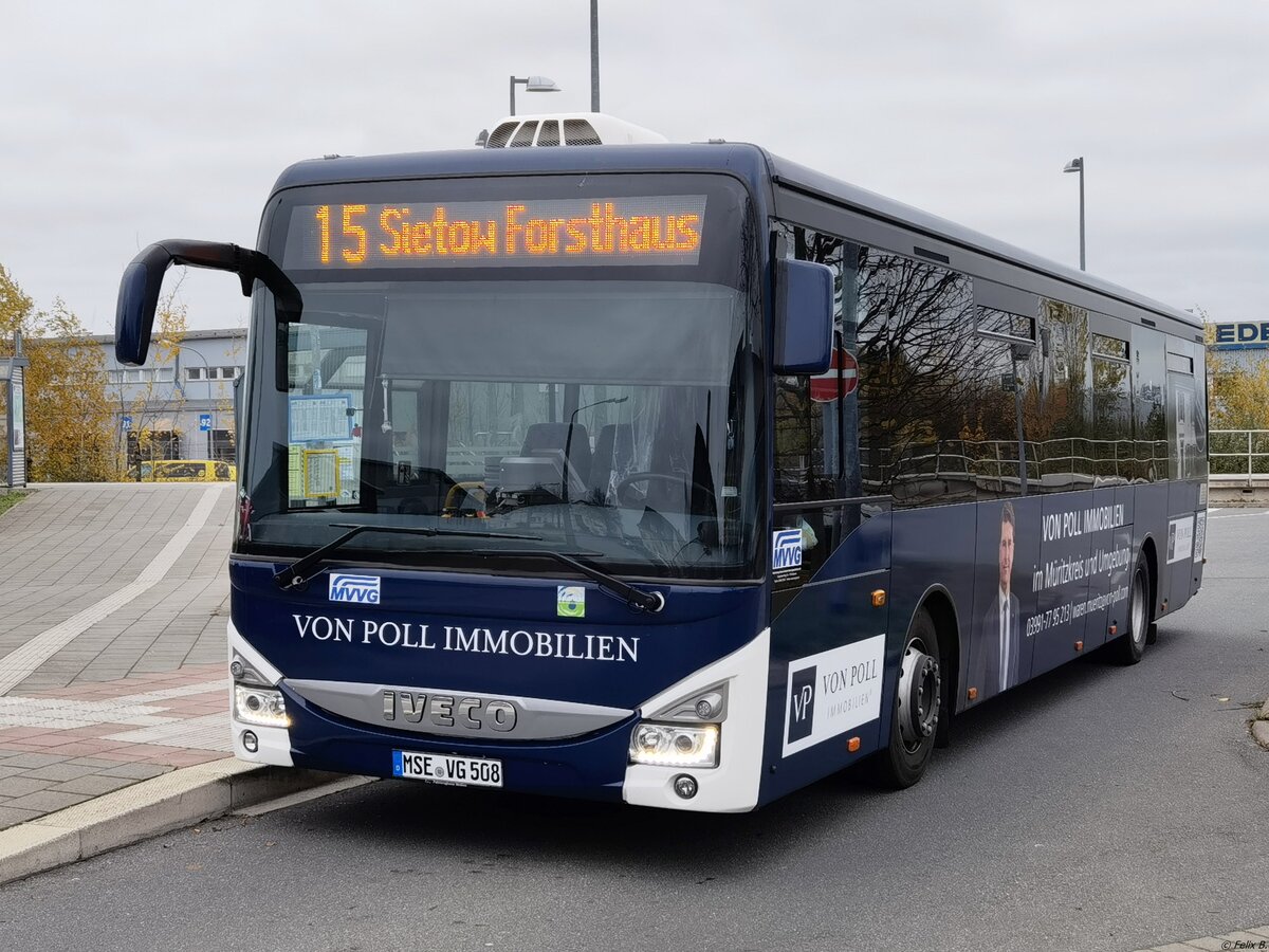 Iveco Crossway der MVVG in Malchow.