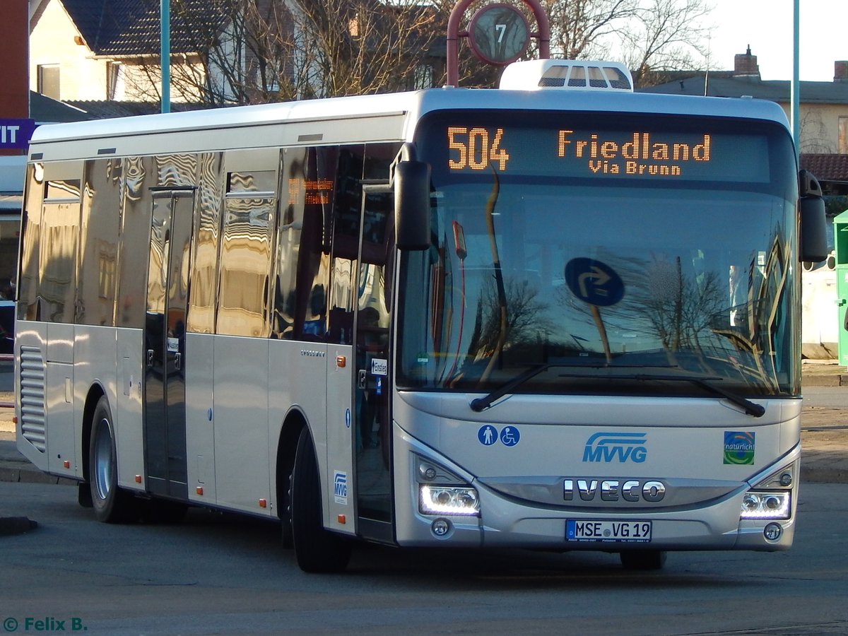 Iveco Crossway der MVVG in Neubrandenburg.