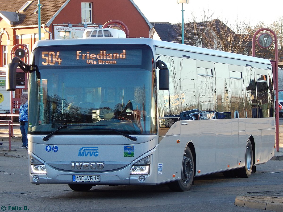 Iveco Crossway der MVVG in Neubrandenburg. 