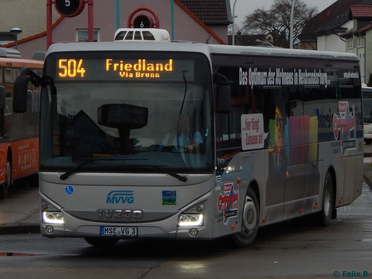 Iveco Crossway der MVVG in Neubrandenburg.