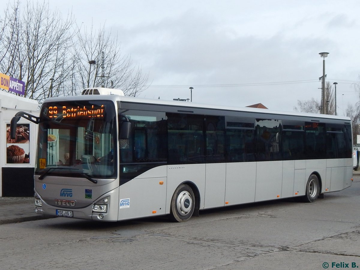 Iveco Crossway der MVVG in Neubrandenburg.