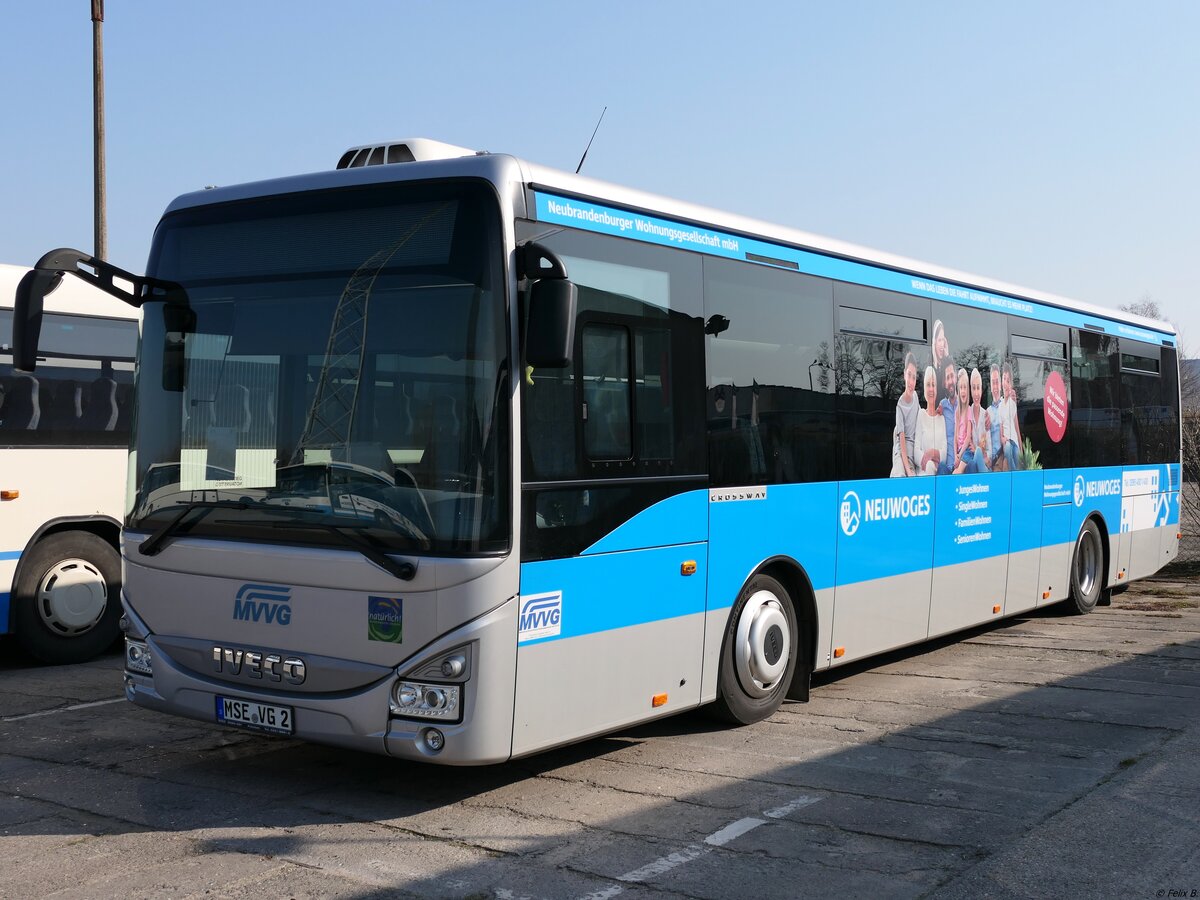 Iveco Crossway der MVVG in Neubrandenburg.