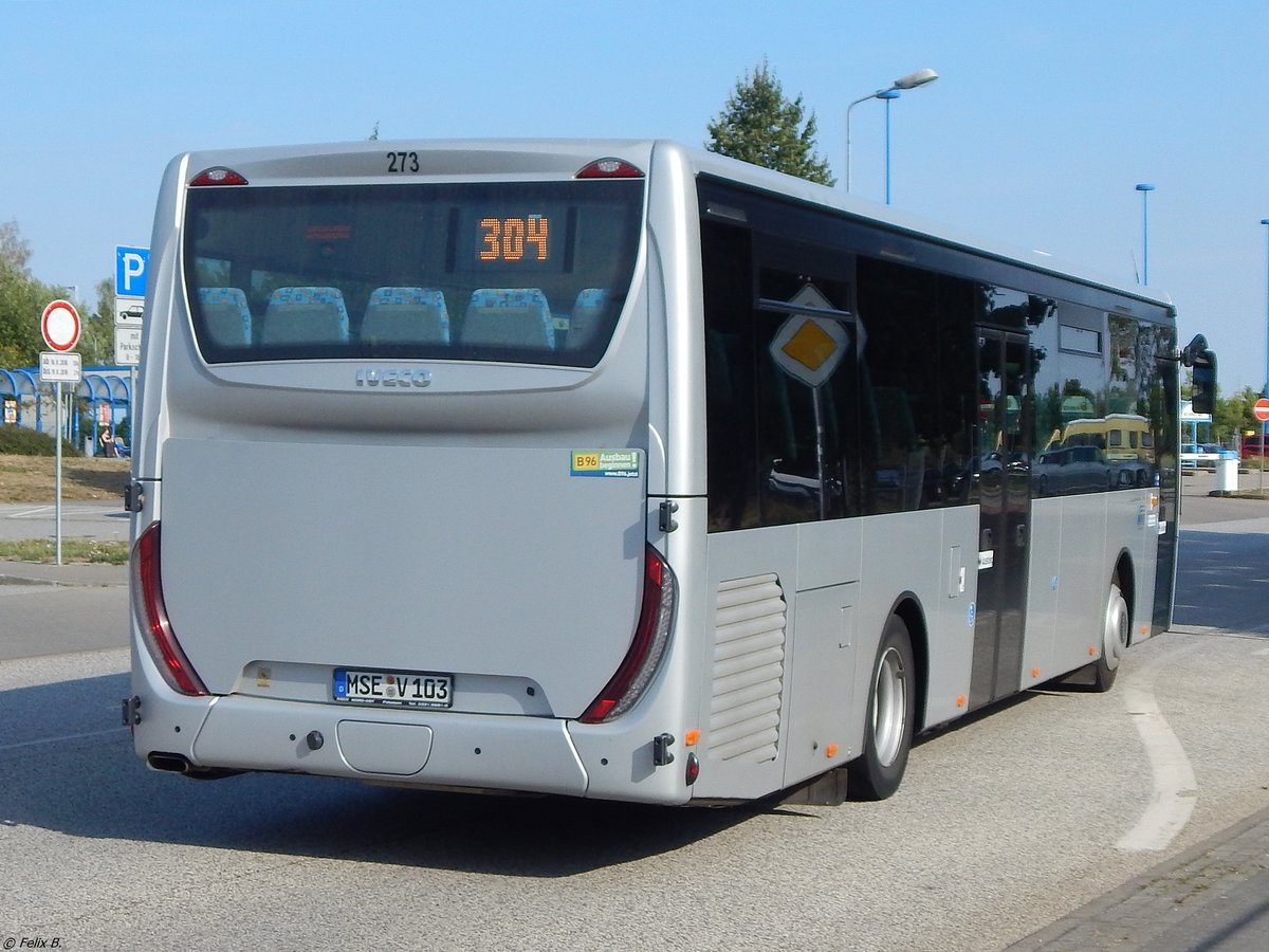 Iveco Crossway der MVVG in Rostock. 