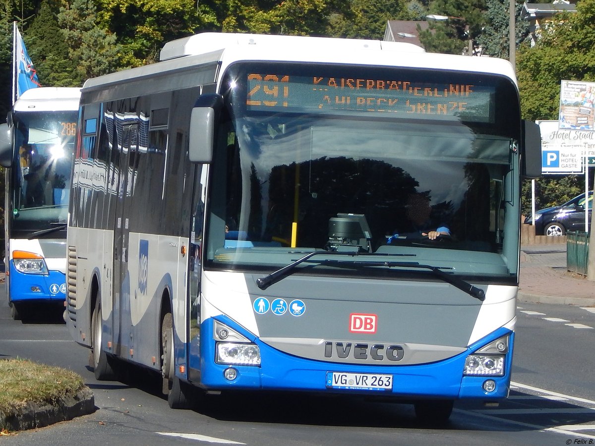 Iveco Crossway von der Usedomer Bäderbahn in Heringsdorf.