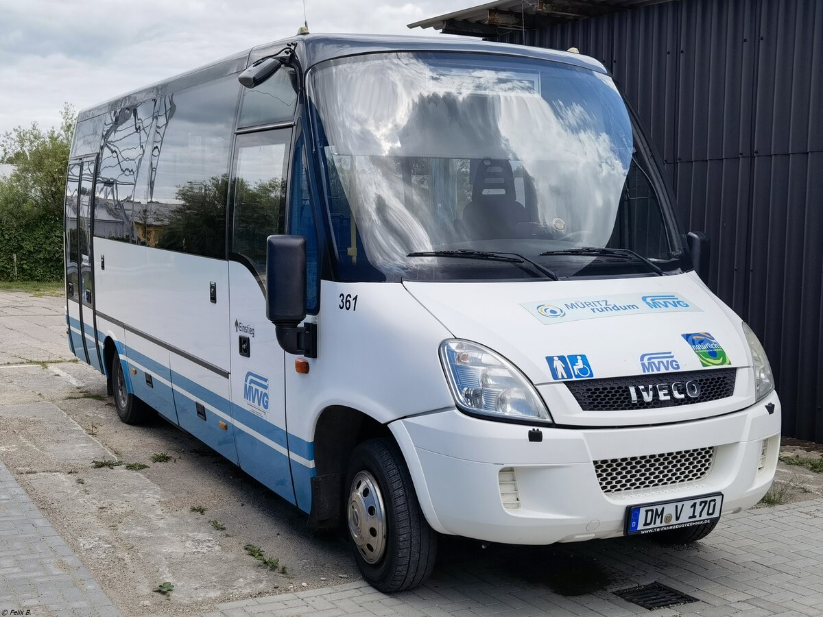 Iveco Daily mit TS-Aufbau der MVVG in Neubrandenburg.