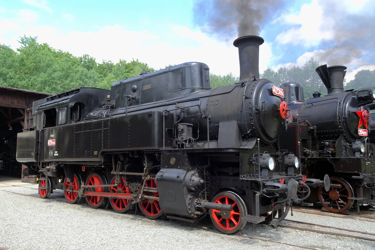 KHKD 423.094 steht am 11 Juni ins Museumsbw von Luzna u Rakovnika.