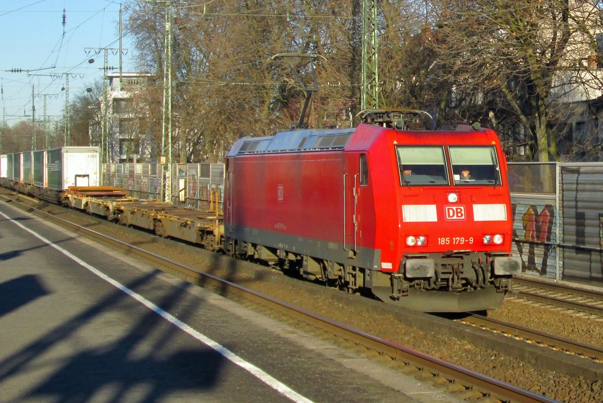 KLV mit 185 179 dnnert  durch Kln Sd am 20 Jnner 2017.