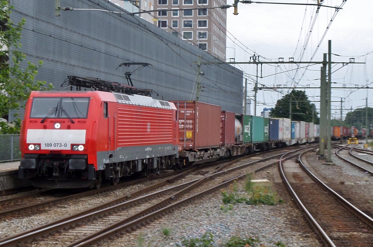 KLV mit 189 073 durchfahrt am 29 Juni 2016 Tilburg.