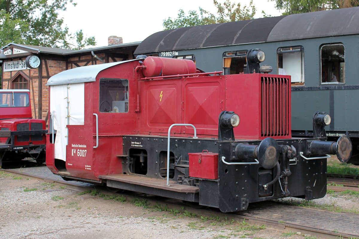 Köf 6007 Baujahr 1937, am 21.08.2019 im Museumsbahnhof Almstedt - Segeste.