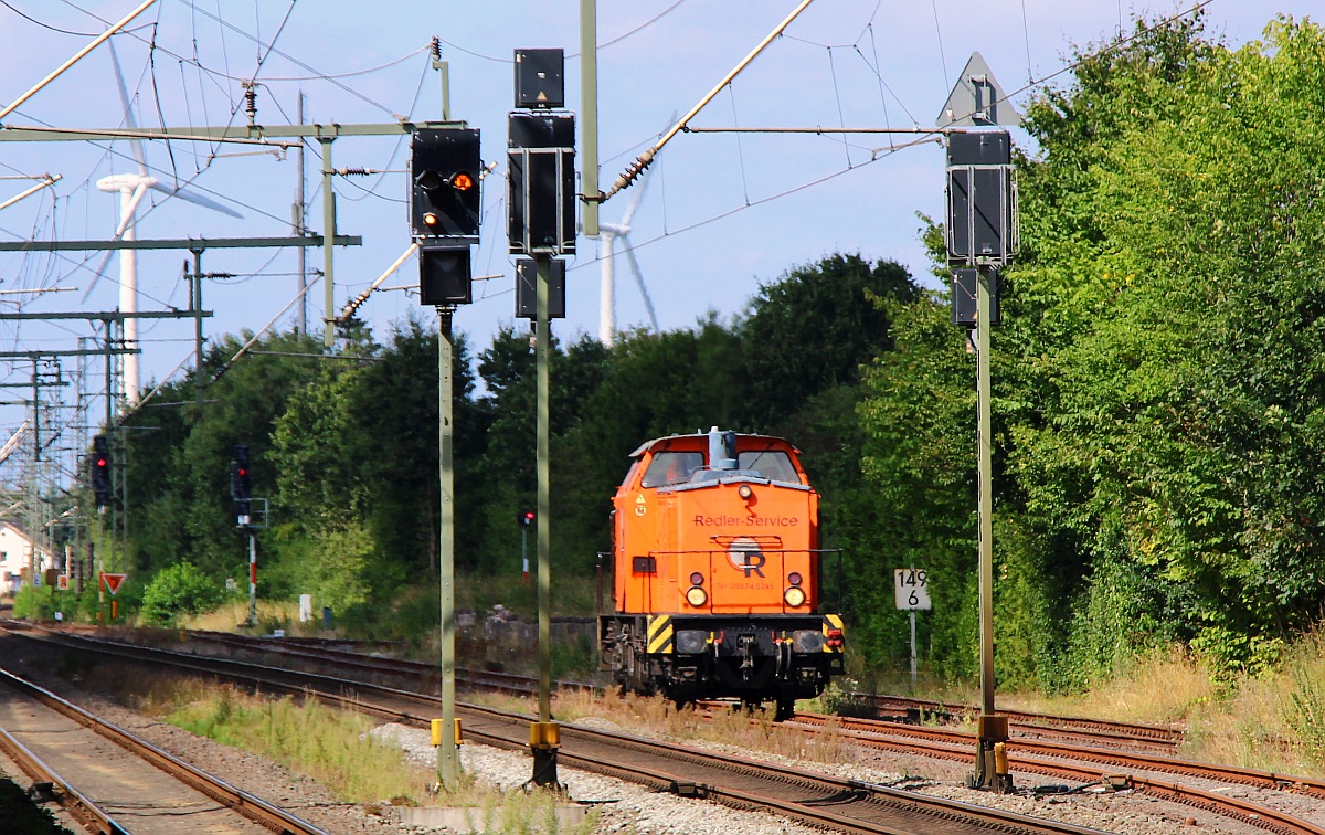 Kurze Pause in Jübek...3202 500-5 vom Redler Service in Jübek 25.08.2022