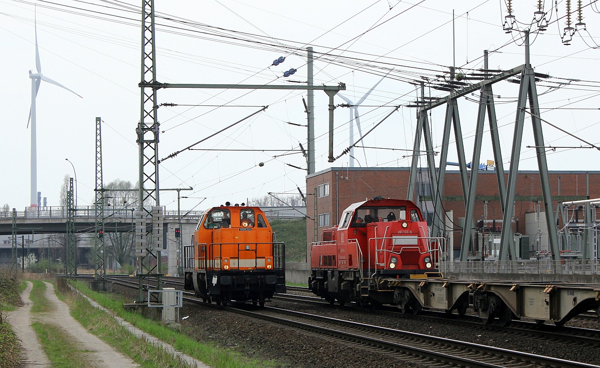 Locon 216(214 007) und DB 261 103 Dradenau 01.04.2017