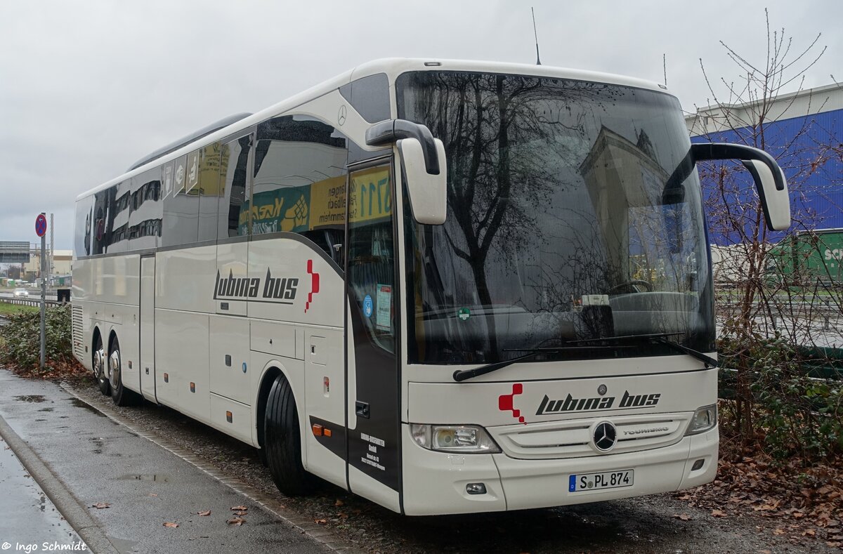 Lubina Busfahrten aus Stuttgart | S-PL 874 | Mercedes-Benz Tourismo II RHD L | 14.03.2021 in Stuttgart