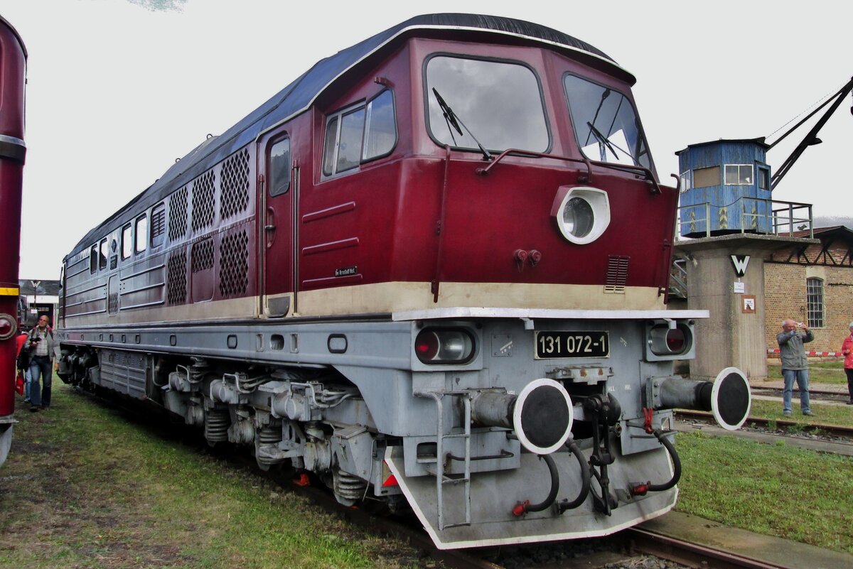 Ludmilla 131 072 steht am 19 Setember 2015 ins Bw Arnstadt.