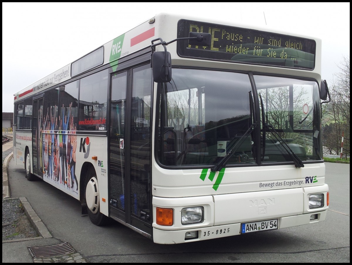 MAN EL 202 vom Regionalverkehr Erzgebirge in Oberwiesenthal.