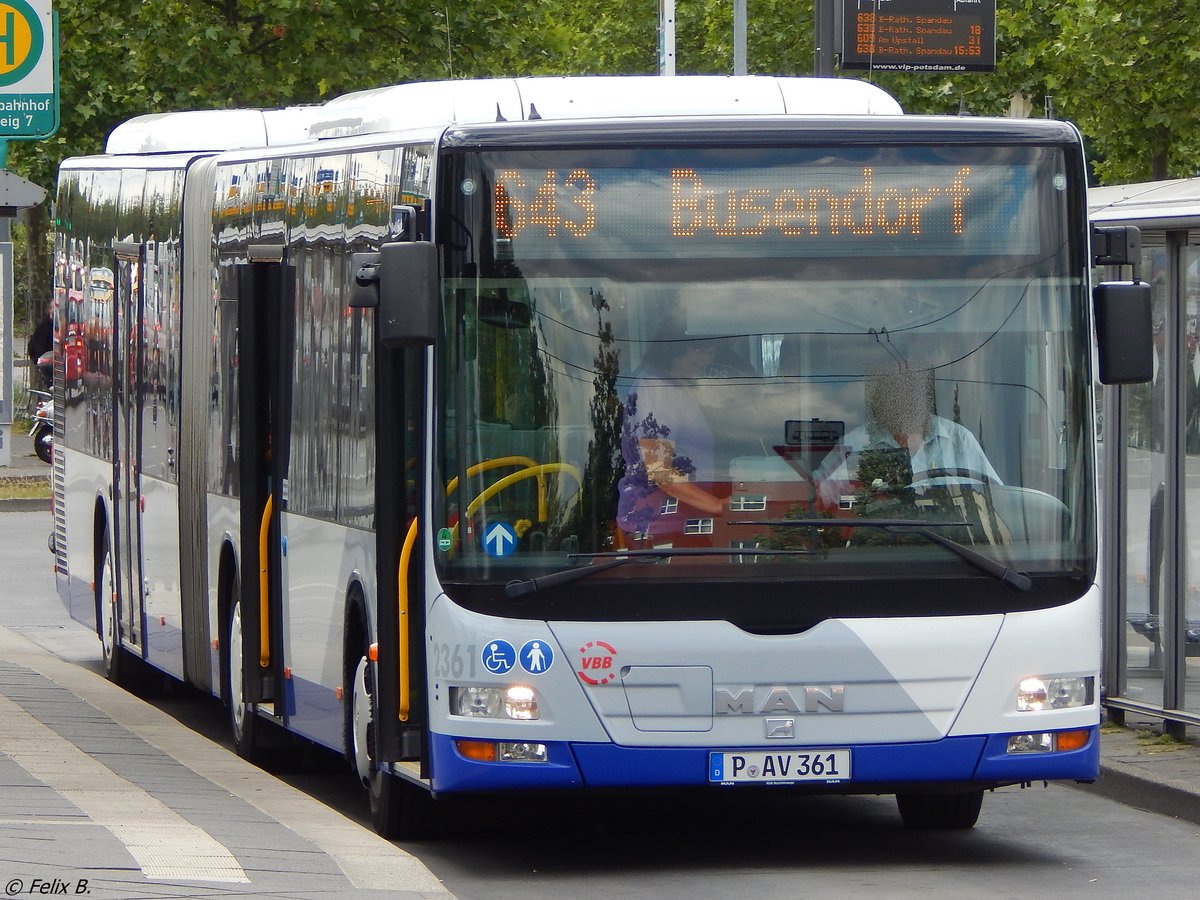 MAN Lion's City der Beelitzer Verkehrs- und Servicegesellschaft mbH in Potsdam.